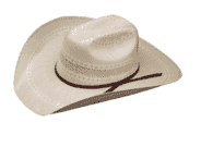 The Spurline  - Atwood Straw Hat - 100X Patriot - Two Tone 6 3/4